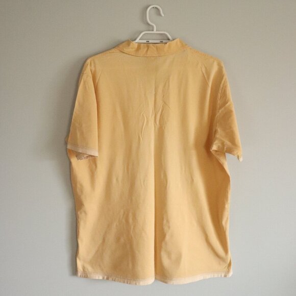 Ralph Lauren Polo Men's Large Collared Pullover Yellow Short Sleeve T-Shirt Top - Picture 2 of 10